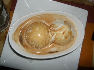 ice cream drowned in espresso